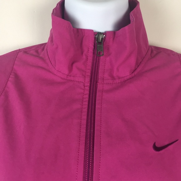 Nike Bomber Jacket Womens Size Medium Magenta Full - Picture 2 of 7